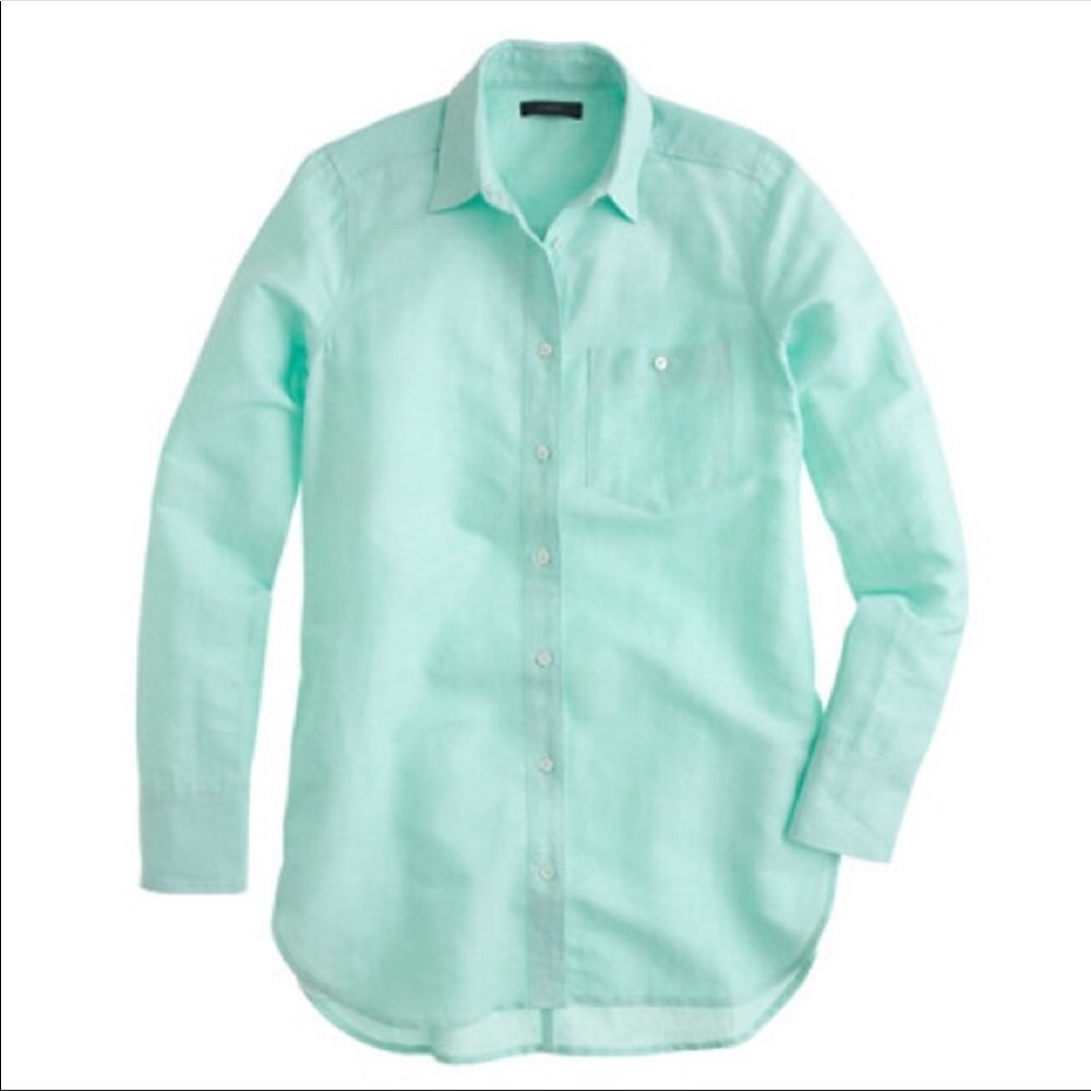 J Crew linen blend shirt
